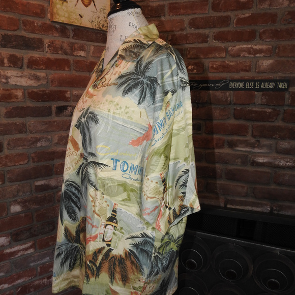 Tommy Bahama Palm Tree Shirt Medium - Picture 4 of 6